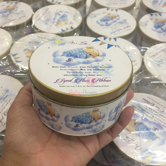 Baby Announcement 250 Gram Sweet Tin Box