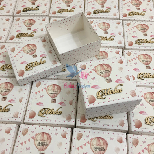 250gm Baby Girl Announcement Cardboard Sweet Boxes