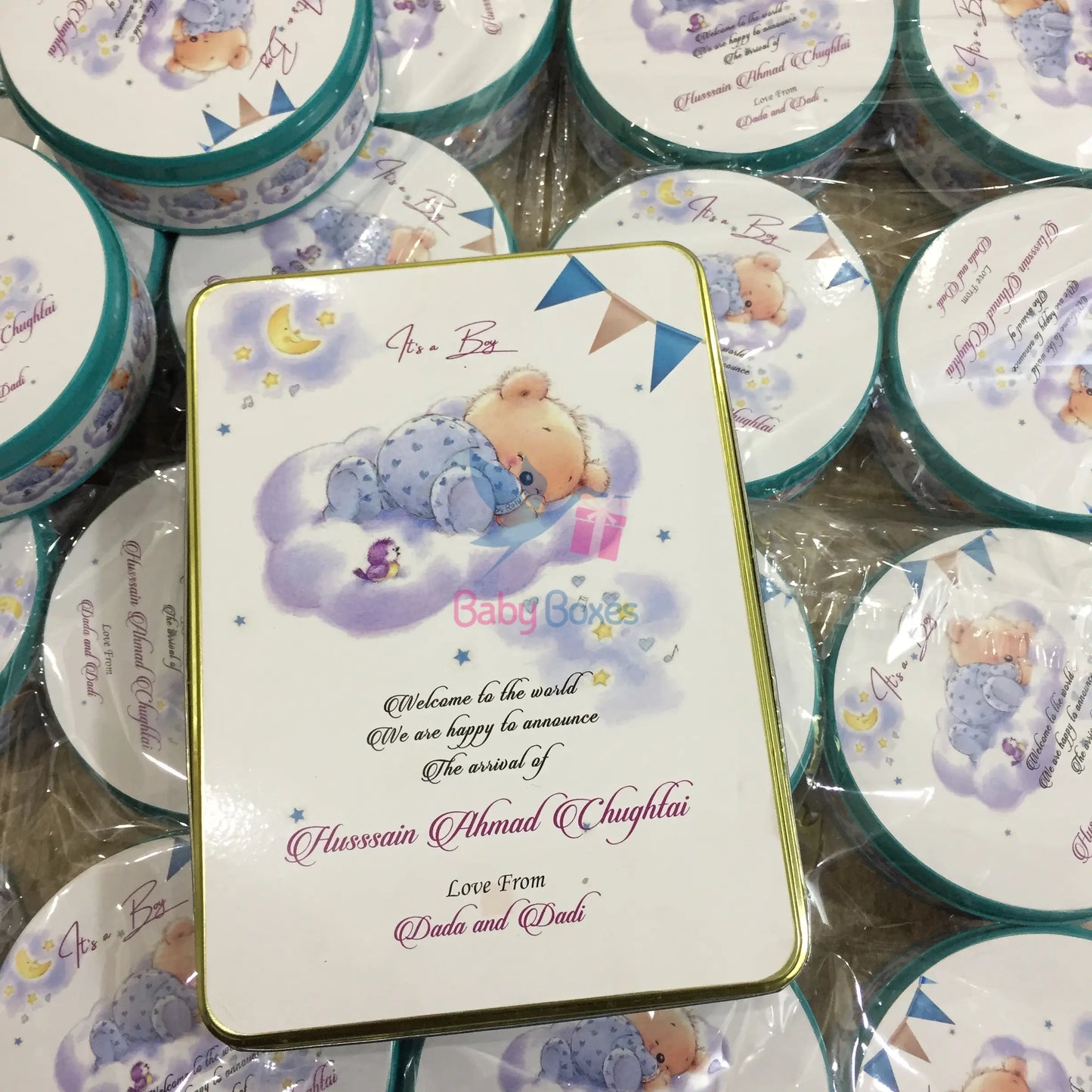 1 Kg Baby Announcement Sweet Tin Box