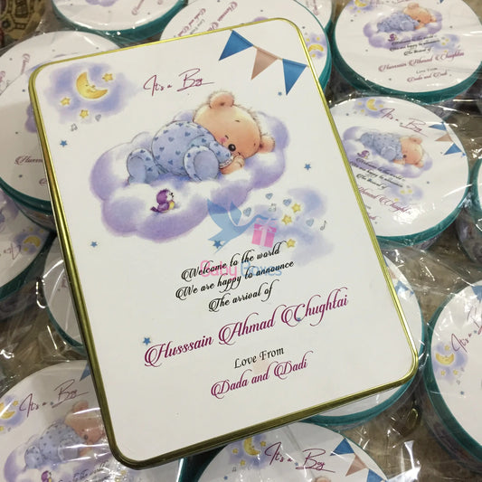 1 Kg Baby Announcement Sweet Tin Box