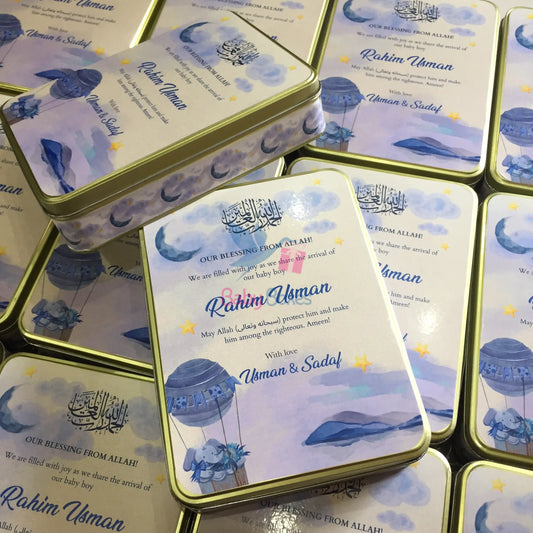 1 Kg Baby Boy Announcement Box
