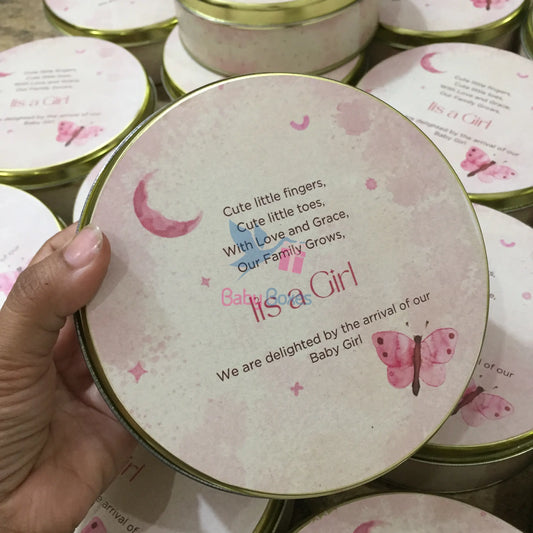 Half Kg Baby Girl Announcement Boxes