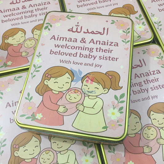 1 Kg Baby Girl Announcement Box