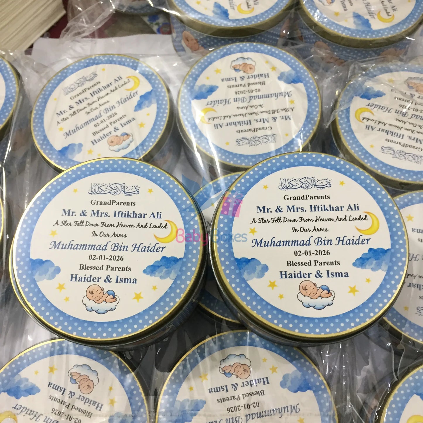 250 Gram Baby Boy Tin Box