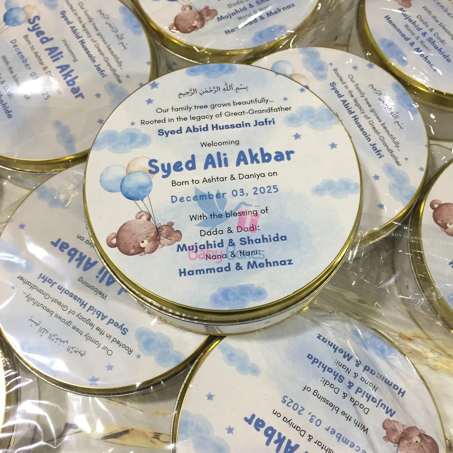 Half Kg Baby Announcement Sweet Boxes