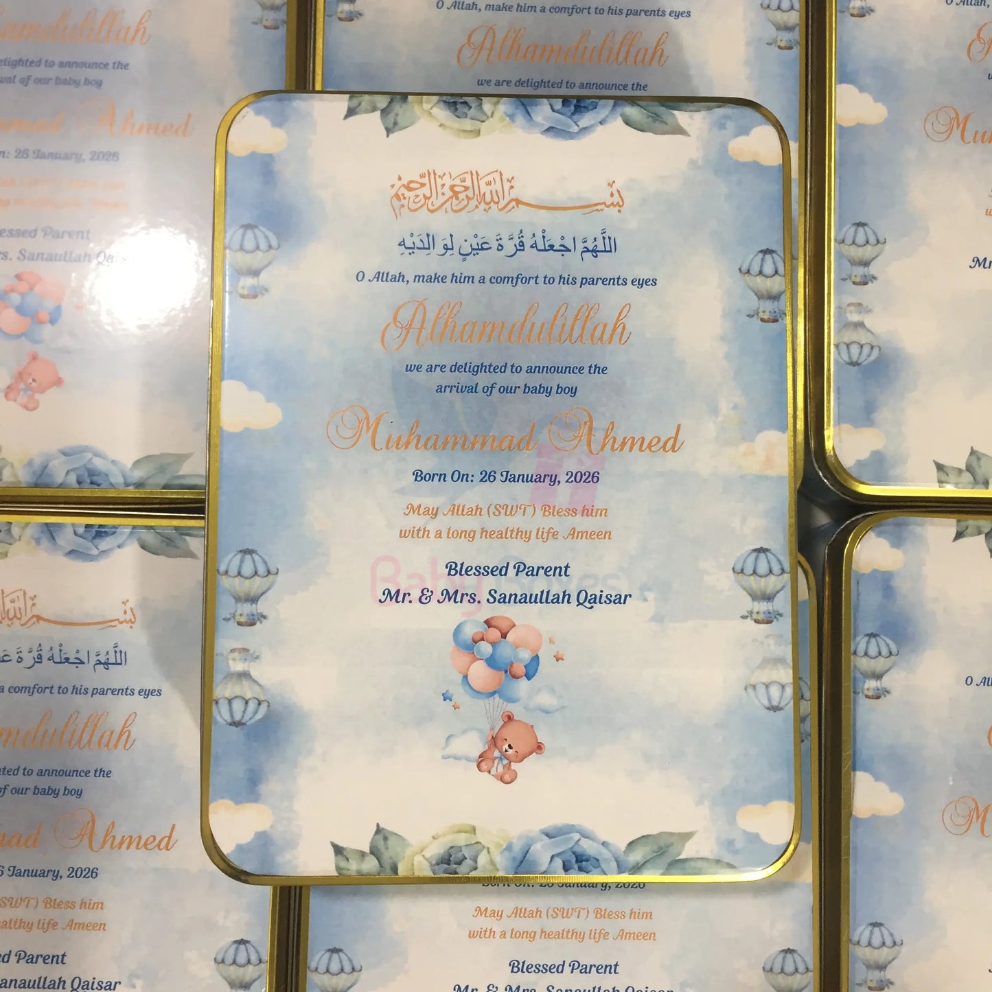 1Kg Baby Announcement Sweet Tin Box