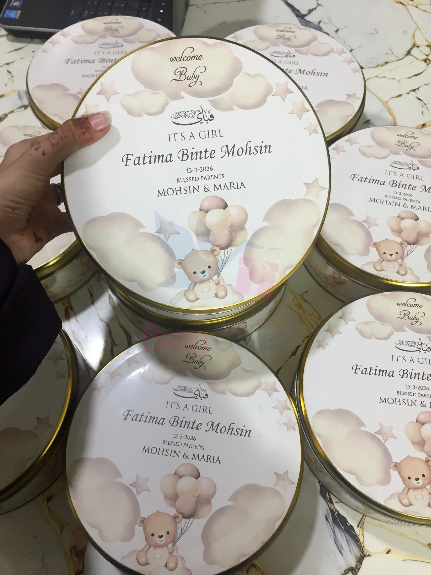250gm Baby Tin Boxes
