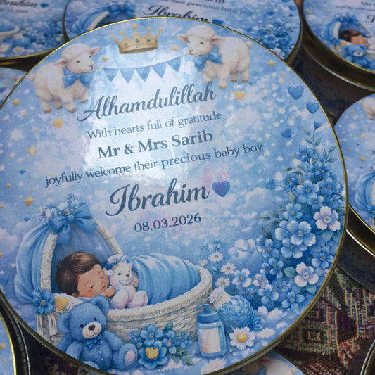 Half Kg Baby Boy Tin Box
