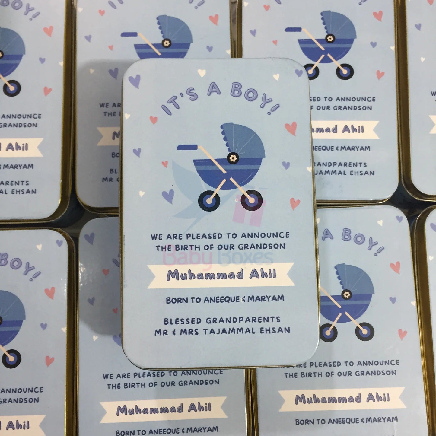 Half Kg Baby Boy Sweet Box