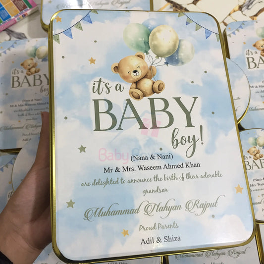1Kg Announcement Sweet Tin Box