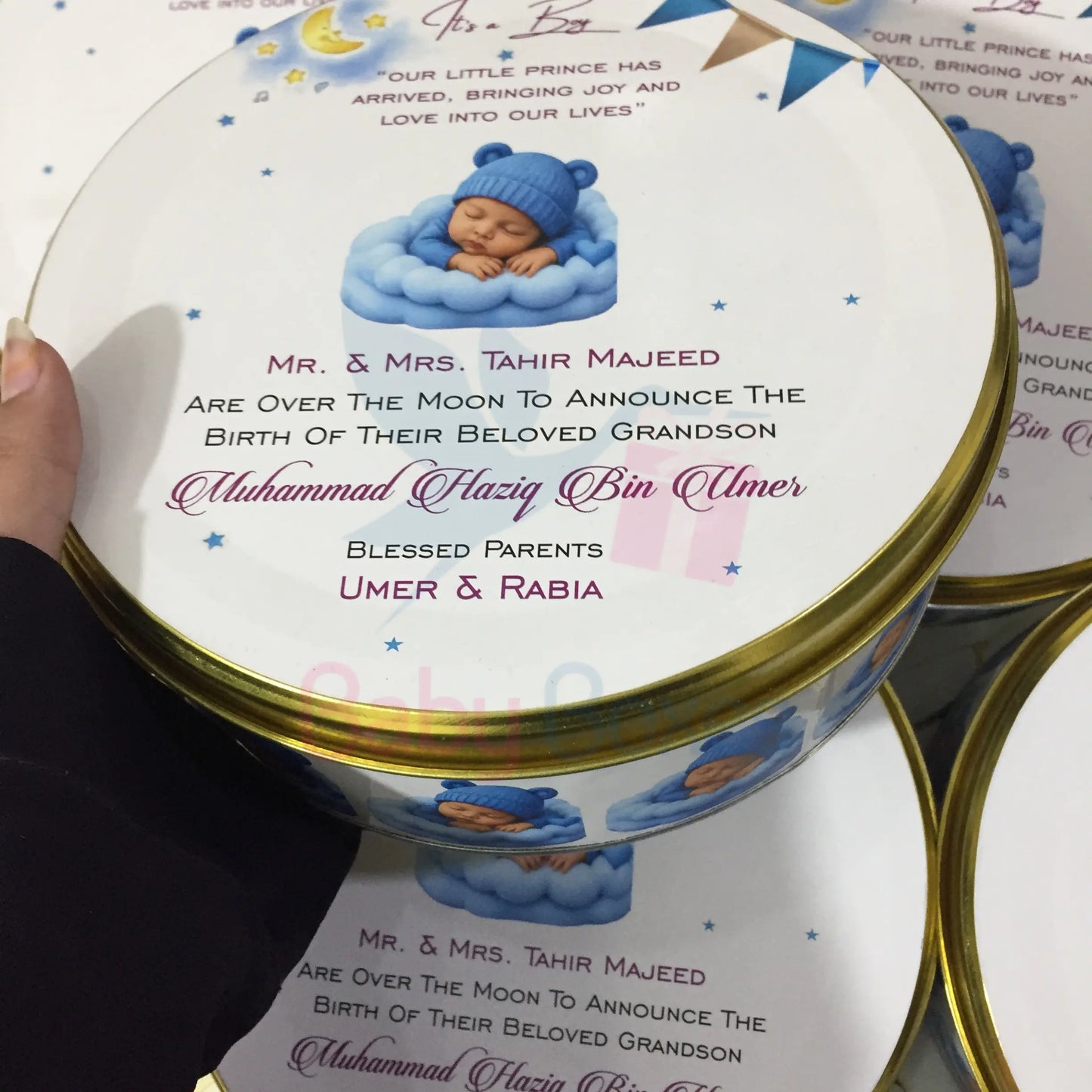 Half kg Customized Baby Boy Welcome Box