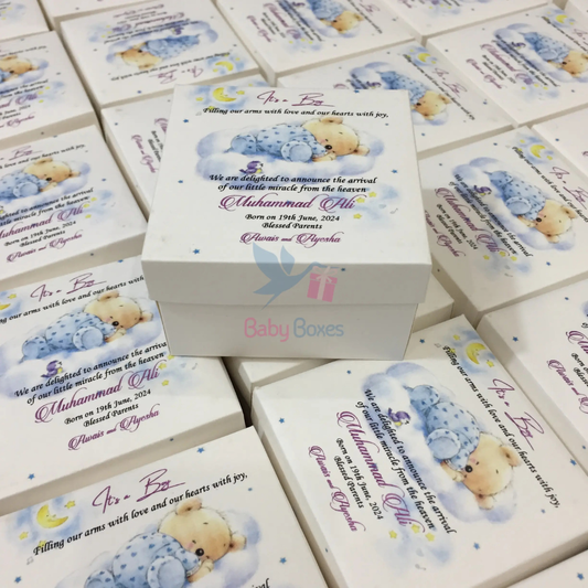 250gm Baby Boy Announcement Cardboard Box