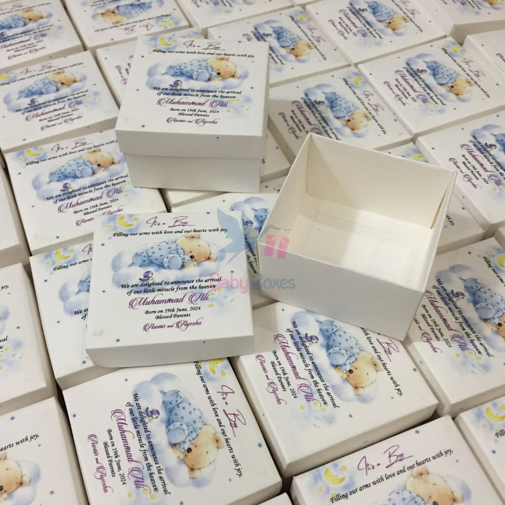 250gm Baby Boy Announcement Cardboard Box