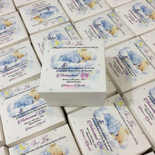 250gm Baby Boy Announcement Cardboard Box