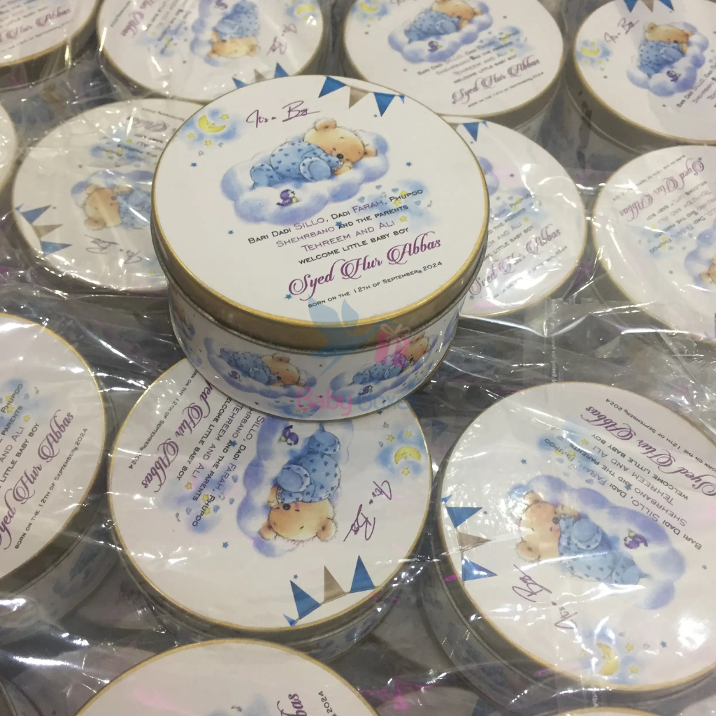 Baby Announcement 250 Gram Sweet Tin Box