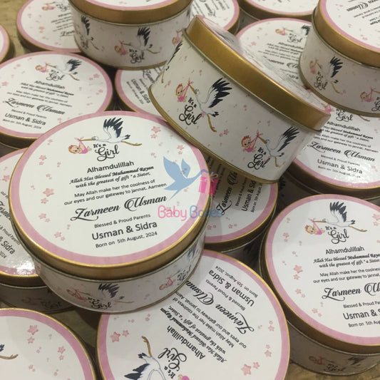 250 Gram Its a Girl Tin Boxes