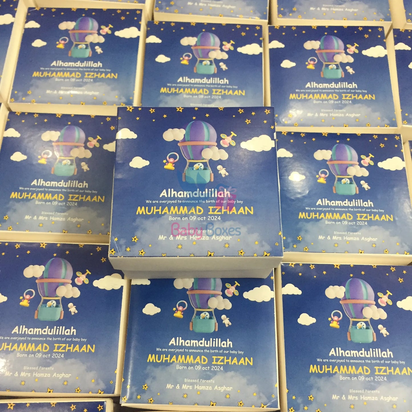 250gm Baby Announcement Cardboard Boxes