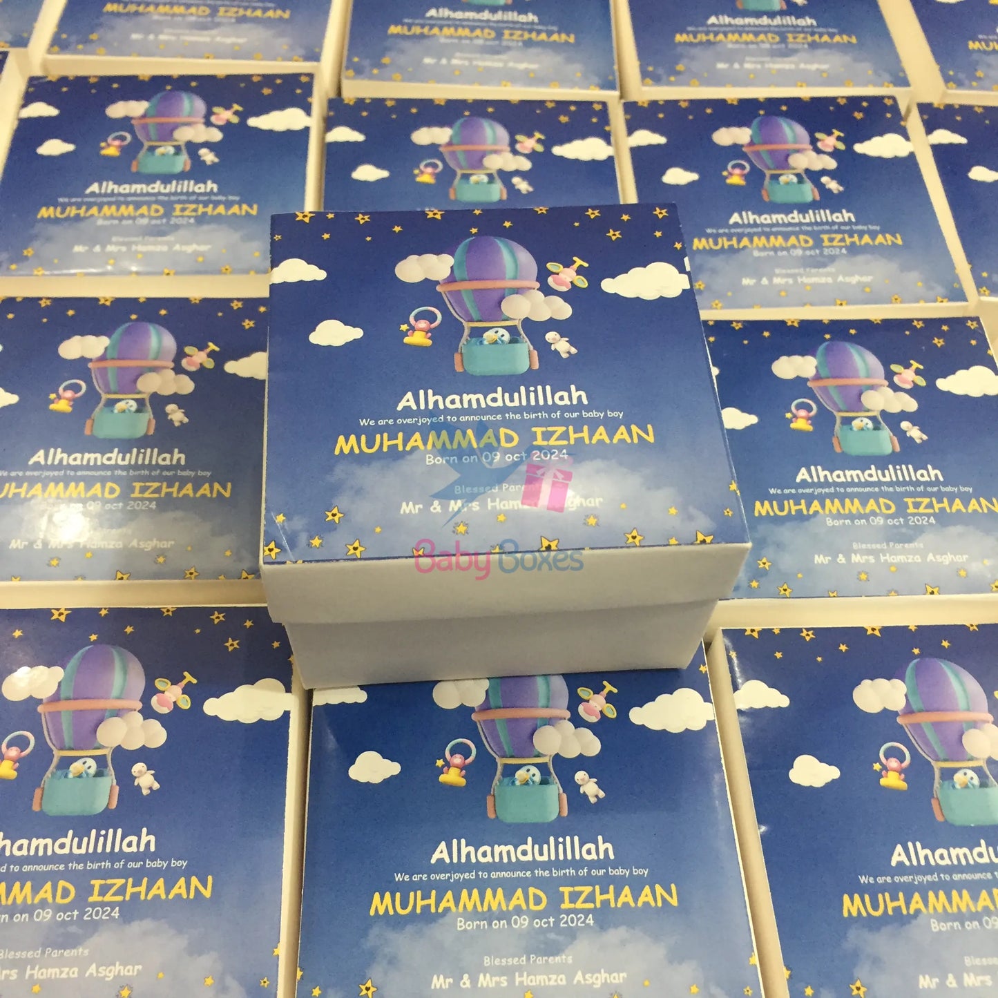 250gm Baby Announcement Cardboard Boxes