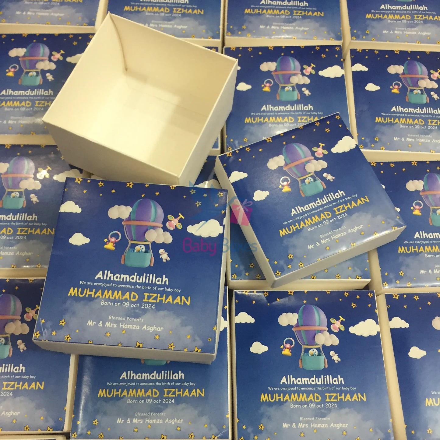 250gm Baby Announcement Cardboard Boxes