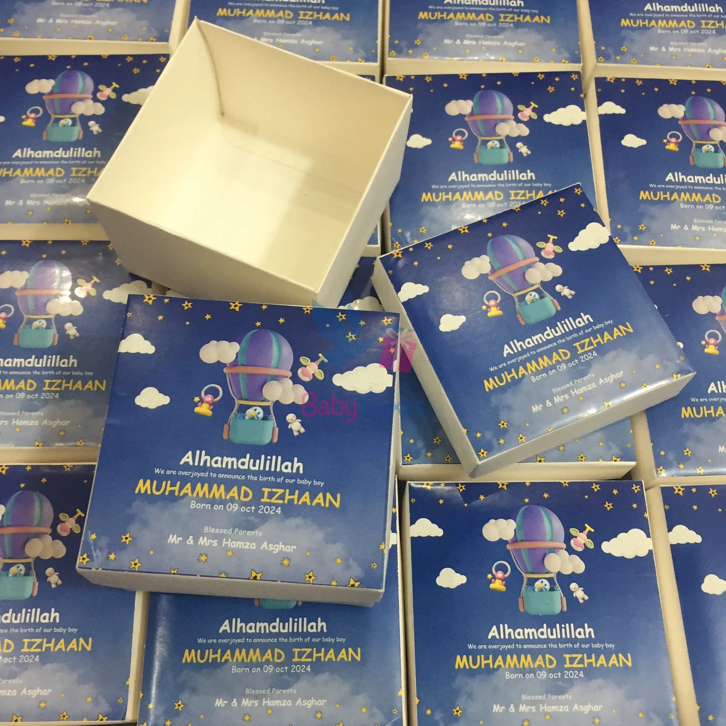 250gm Baby Announcement Cardboard Boxes