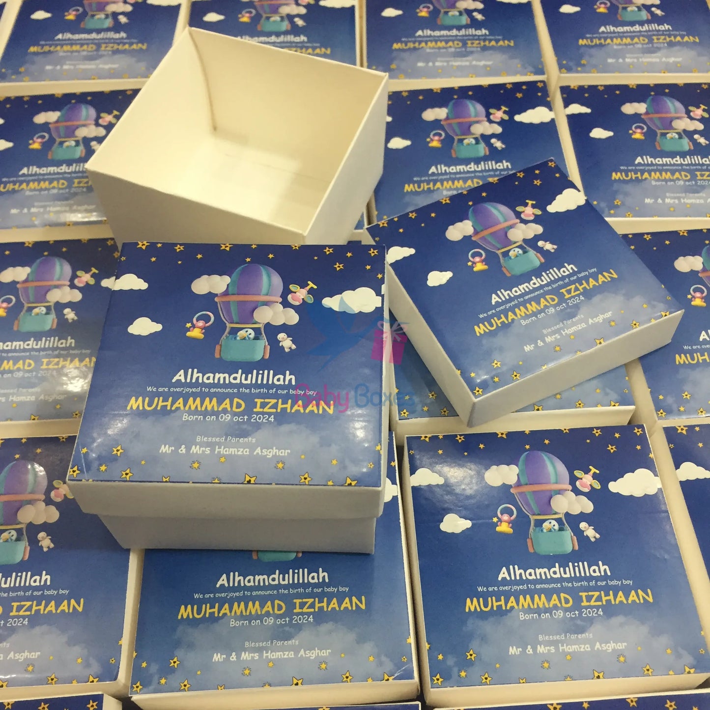 250gm Baby Announcement Cardboard Boxes