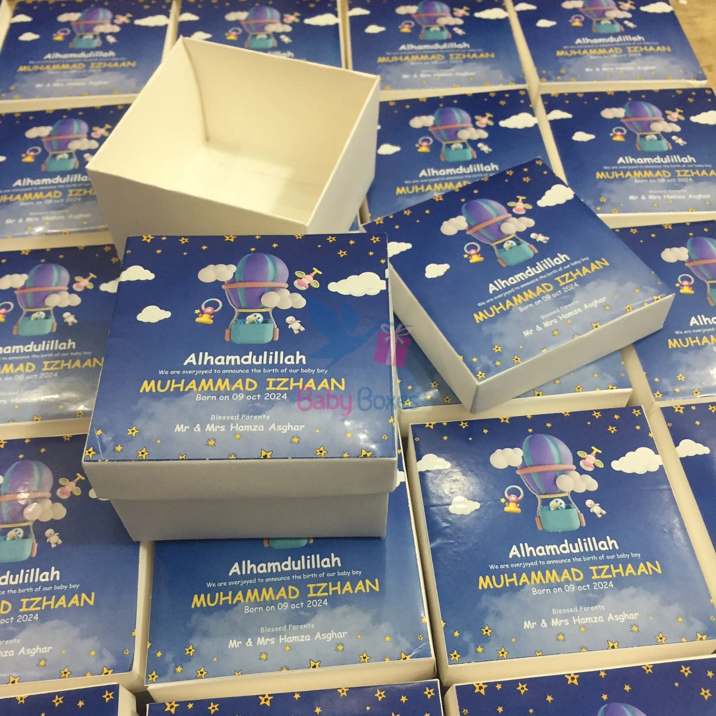250gm Baby Announcement Cardboard Boxes