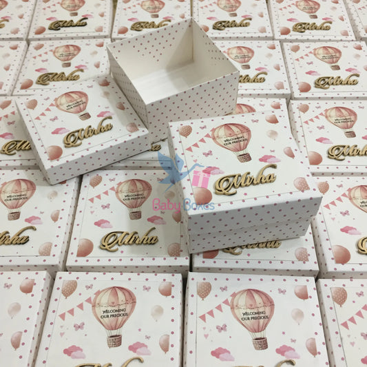 250gm Baby Girl Announcement Cardboard Sweet Boxes