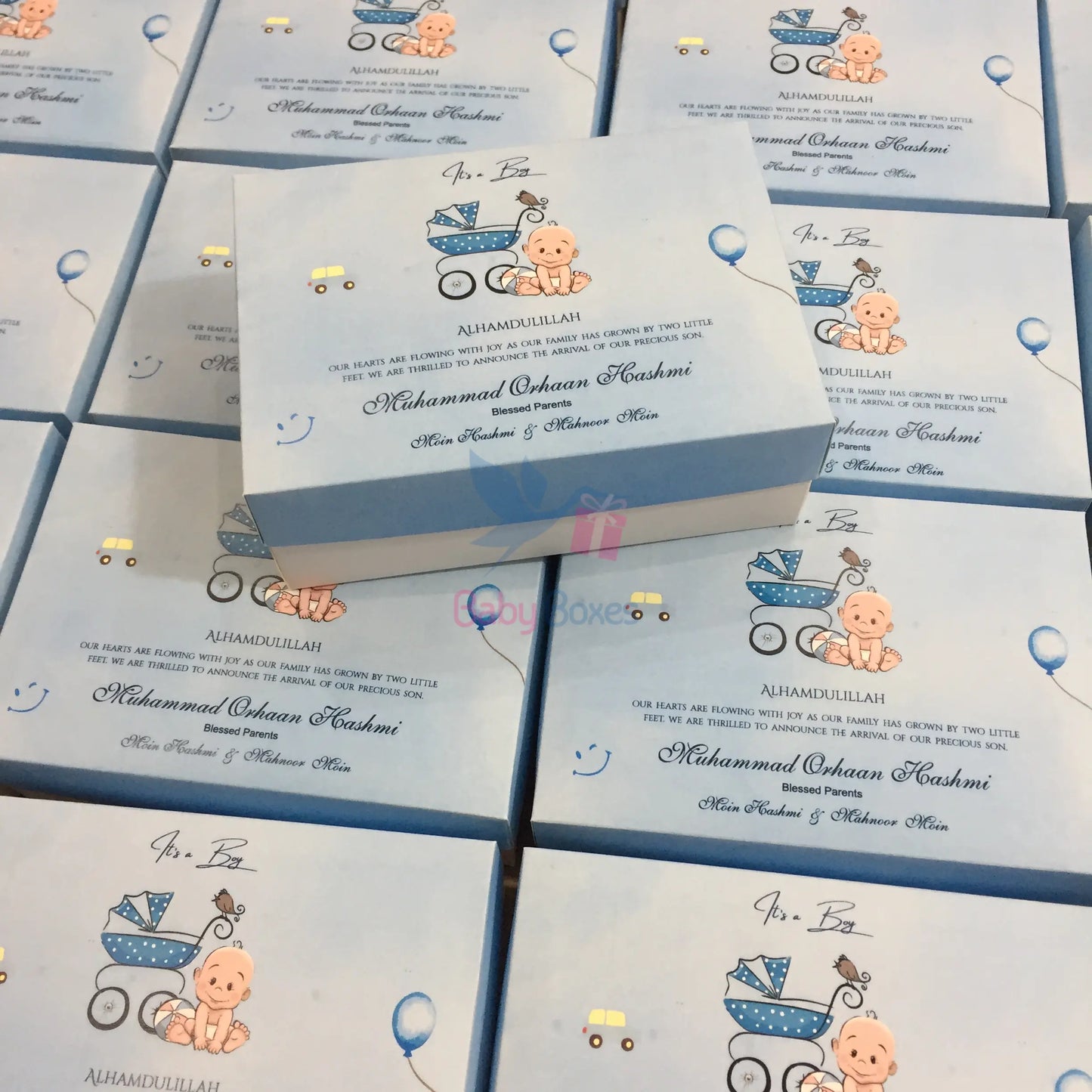 Half Kg Baby Announcement Sweet Cardboard Box