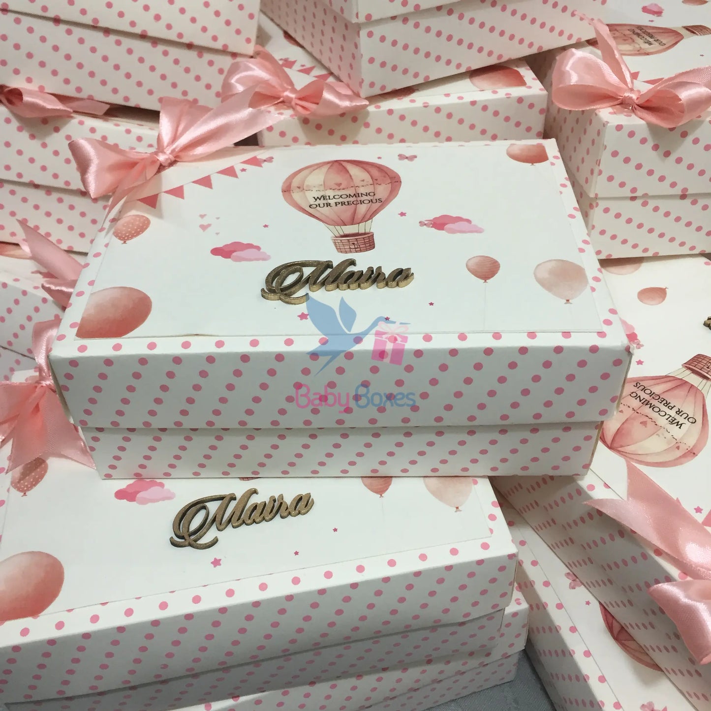 Half Kg Baby Girl Announcement Sweet Cardboard Boxes