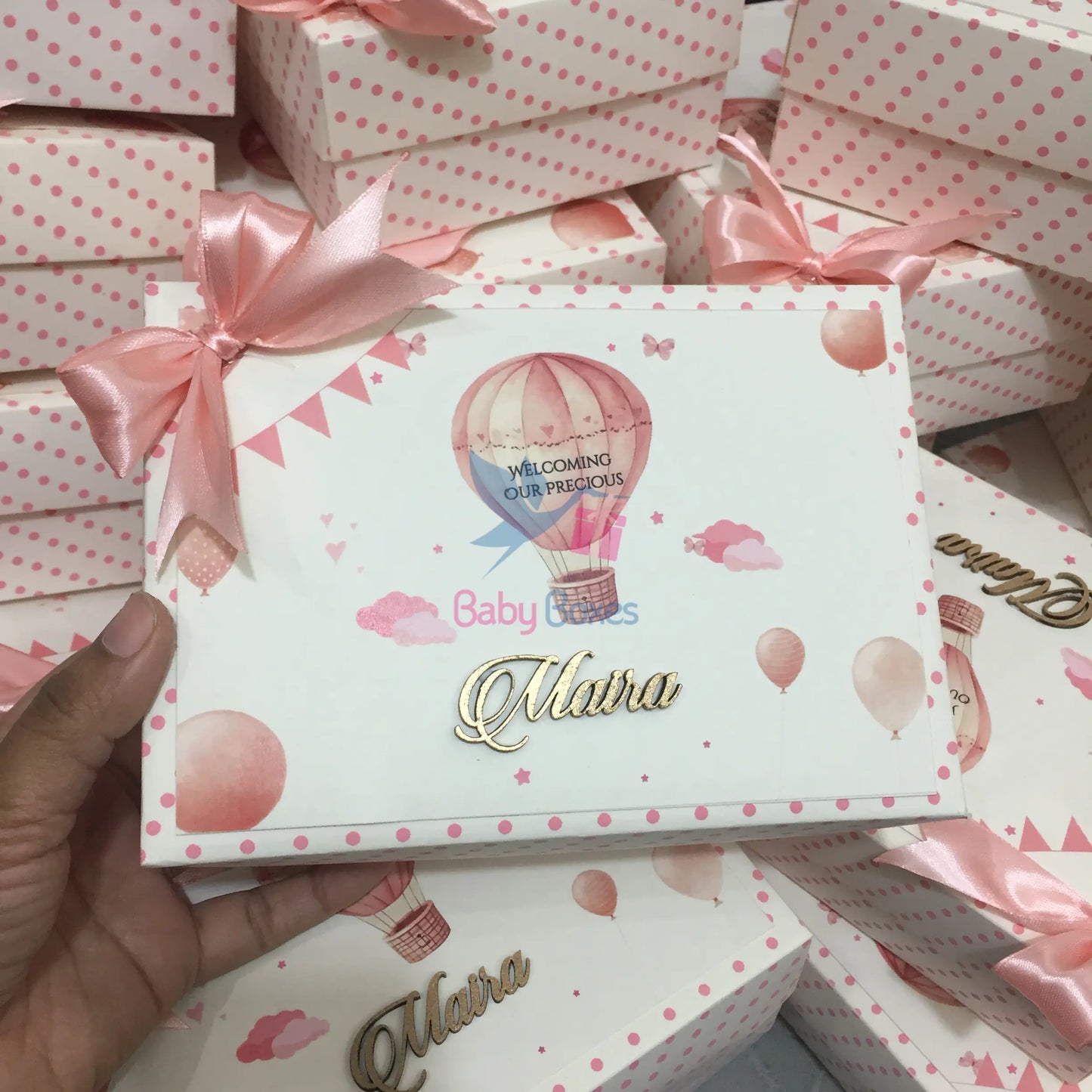 Half Kg Baby Girl Announcement Sweet Cardboard Boxes