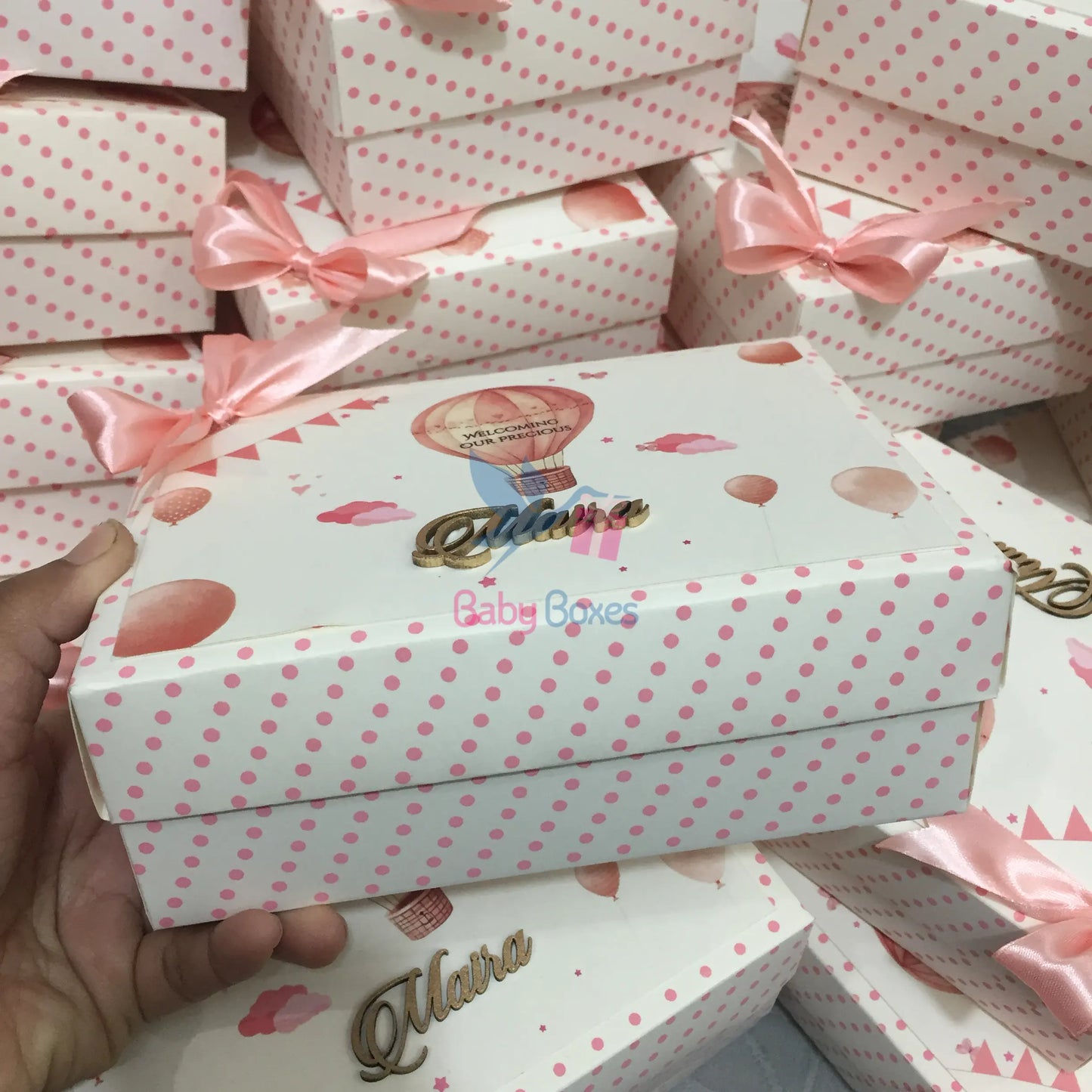 Half Kg Baby Girl Announcement Sweet Cardboard Boxes