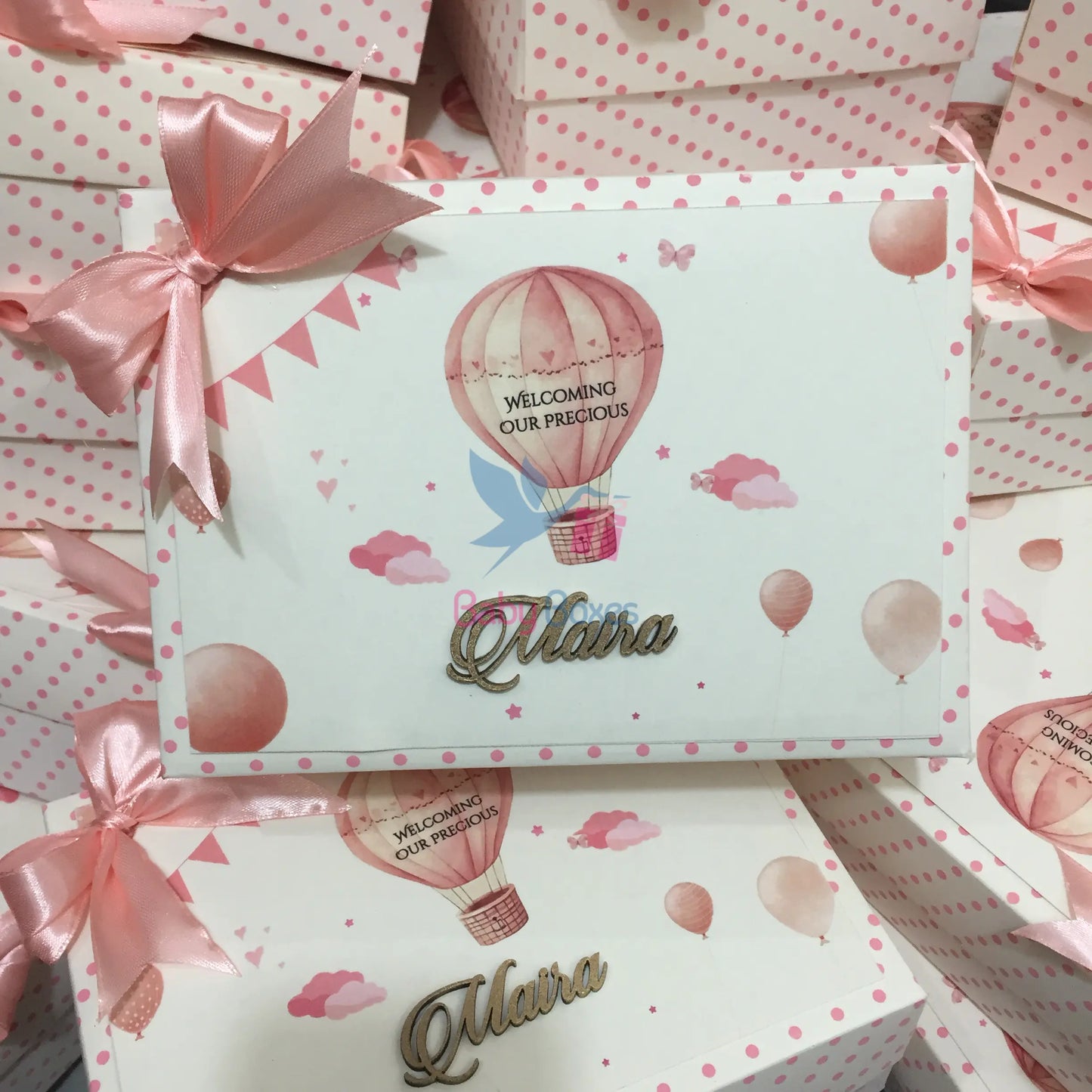 Half Kg Baby Girl Announcement Sweet Cardboard Boxes