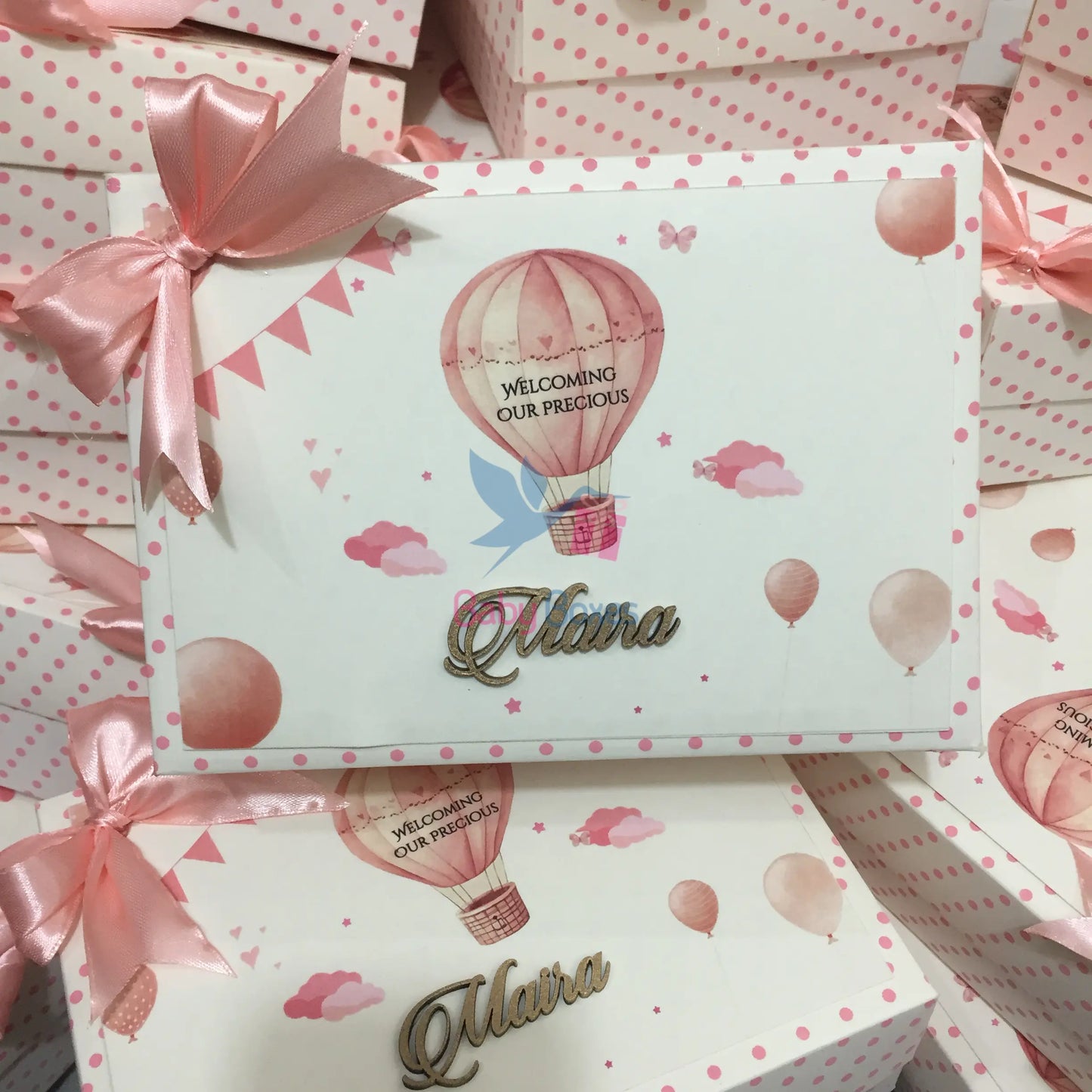 Half Kg Baby Girl Announcement Sweet Cardboard Boxes