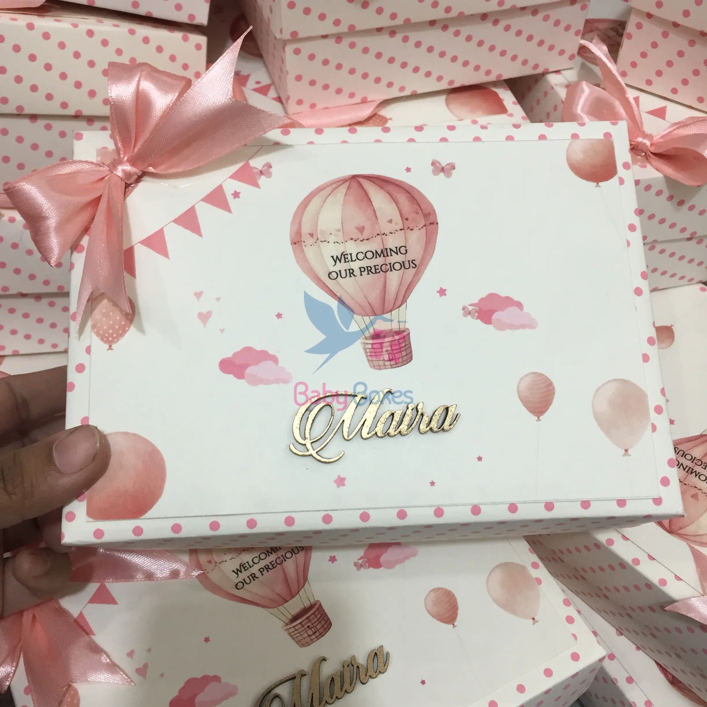 Half Kg Baby Girl Announcement Sweet Cardboard Boxes