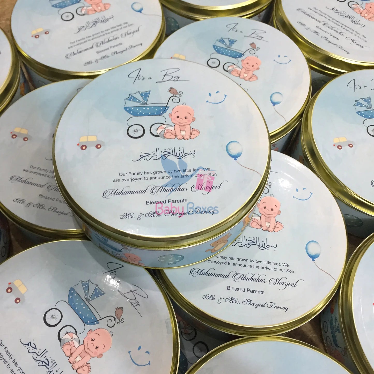 250 Gram Boy Tin Boxes