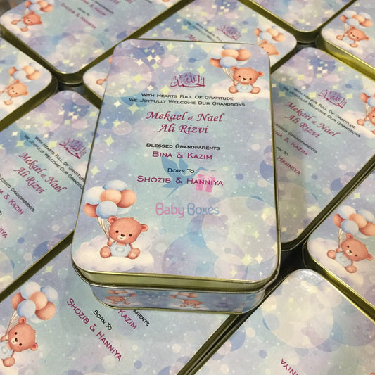 Half Kg Baby Boy Announcement Favor Boxes