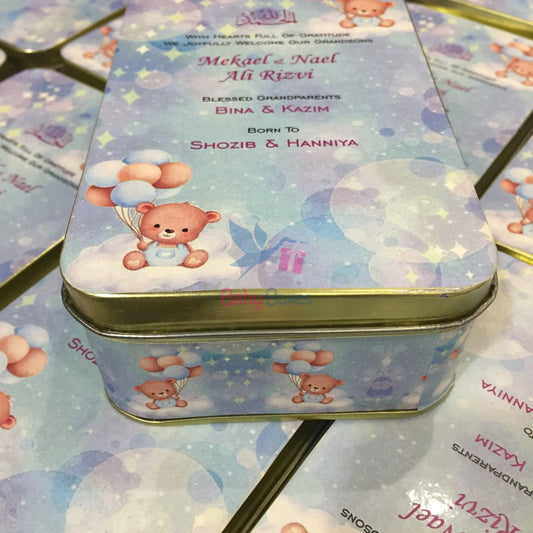 Half Kg Baby Boy Announcement Favor Boxes