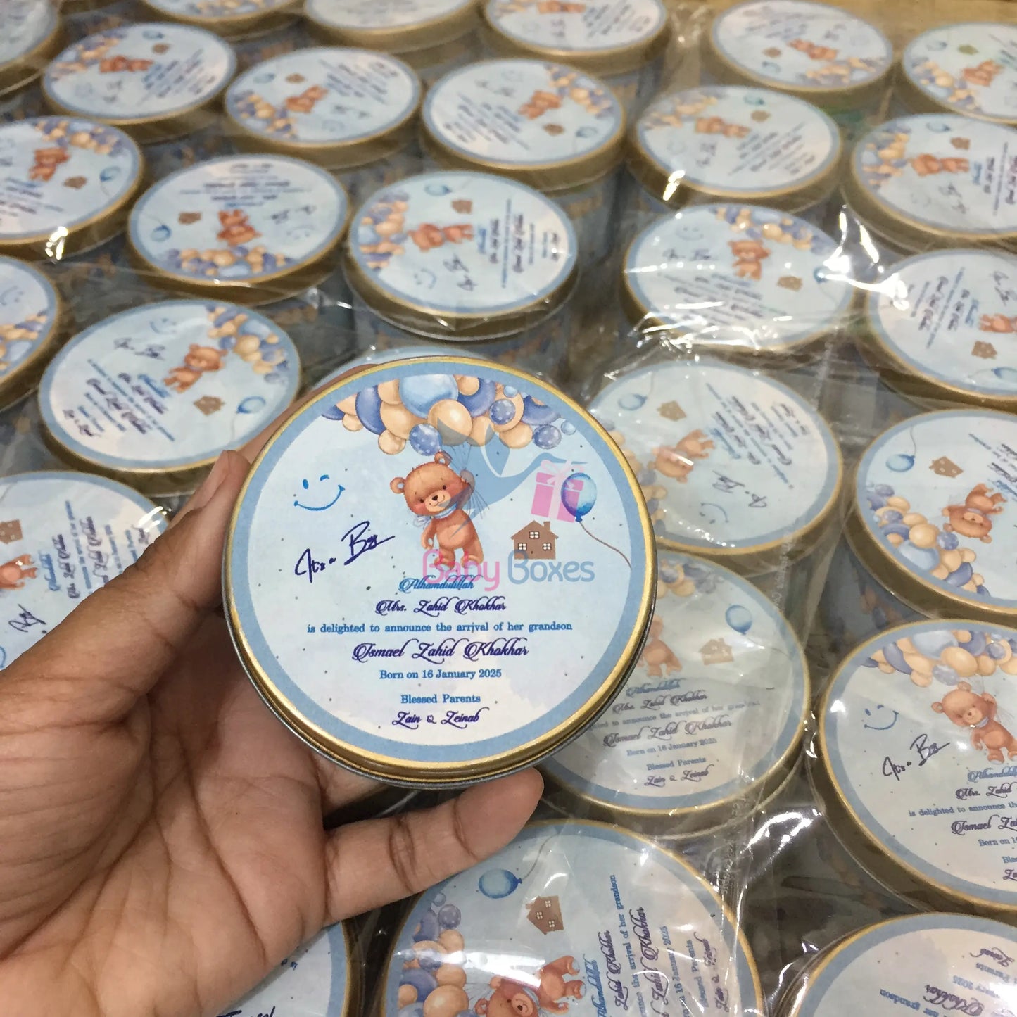 250 Gram Baby Boy Boxes