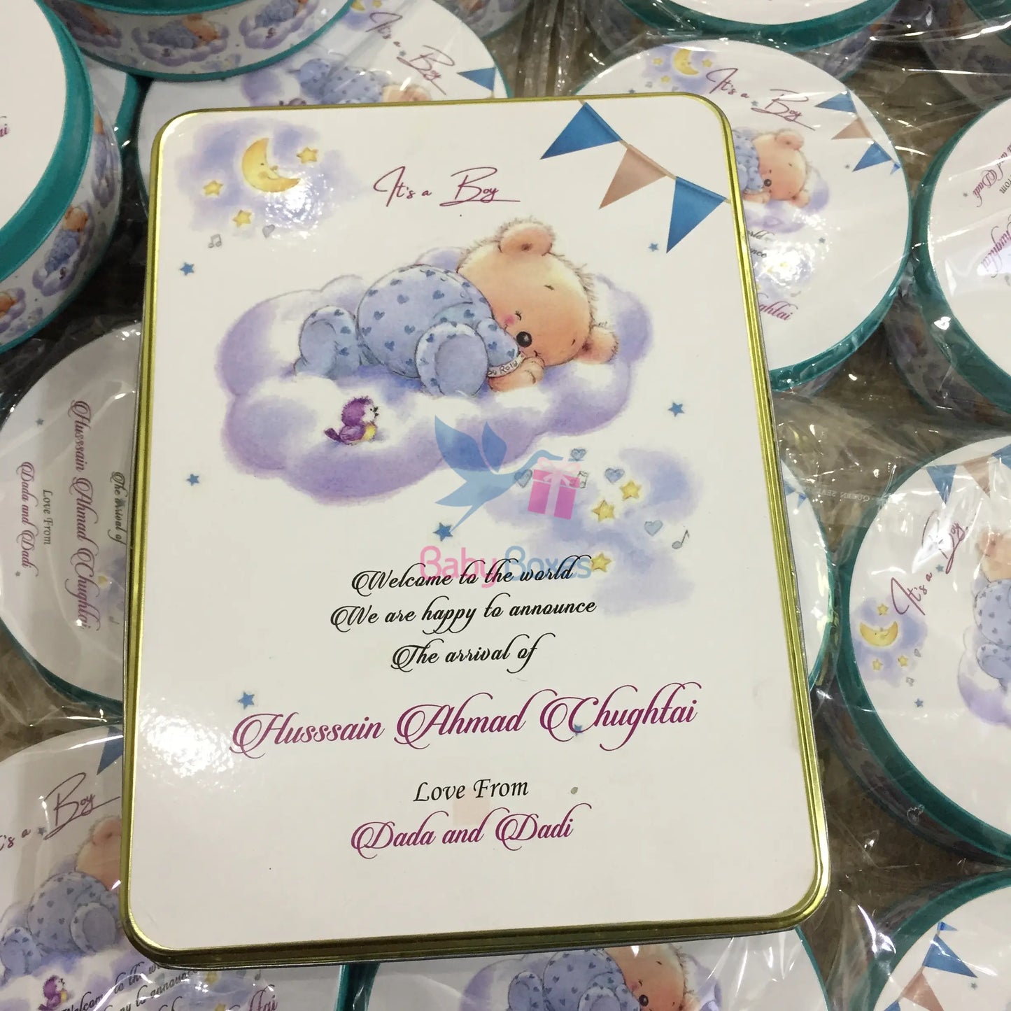 1 Kg Baby Announcement Sweet Tin Box