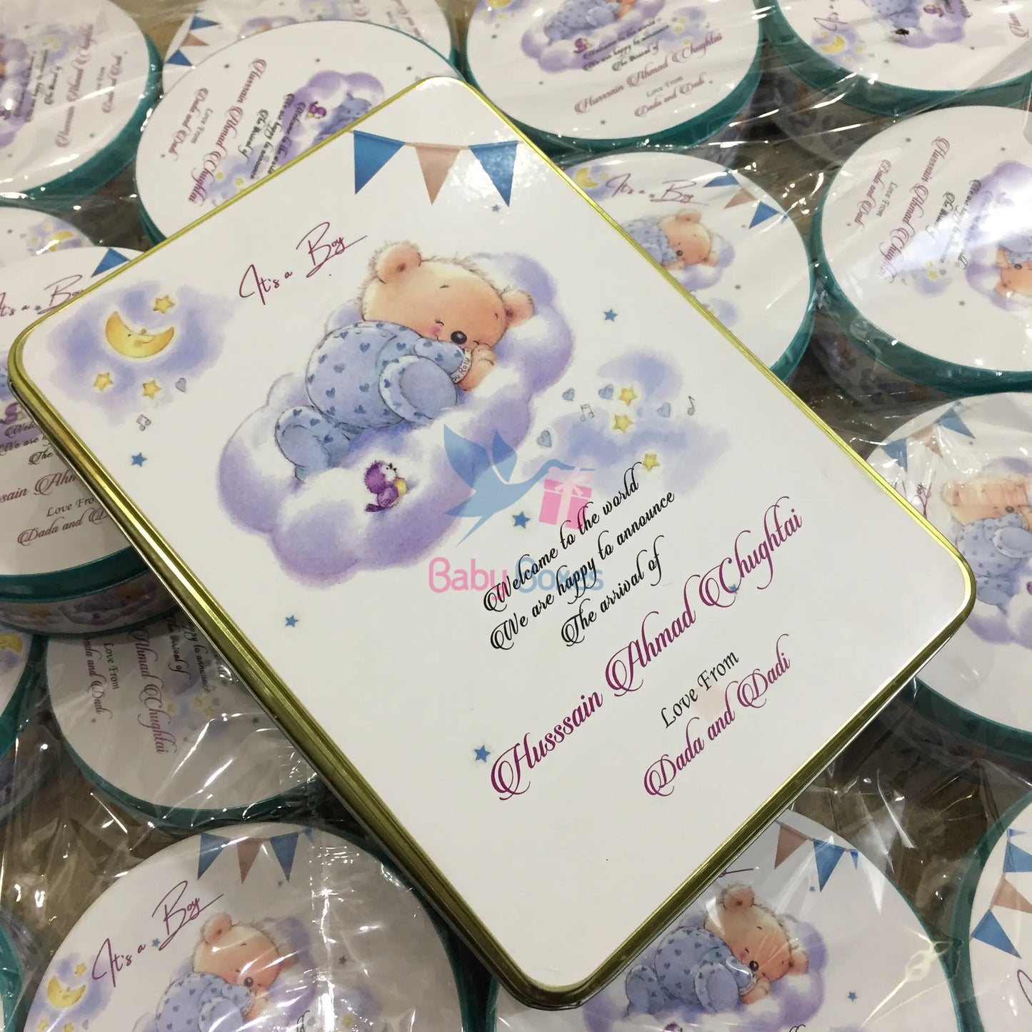 1 Kg Baby Announcement Sweet Tin Box
