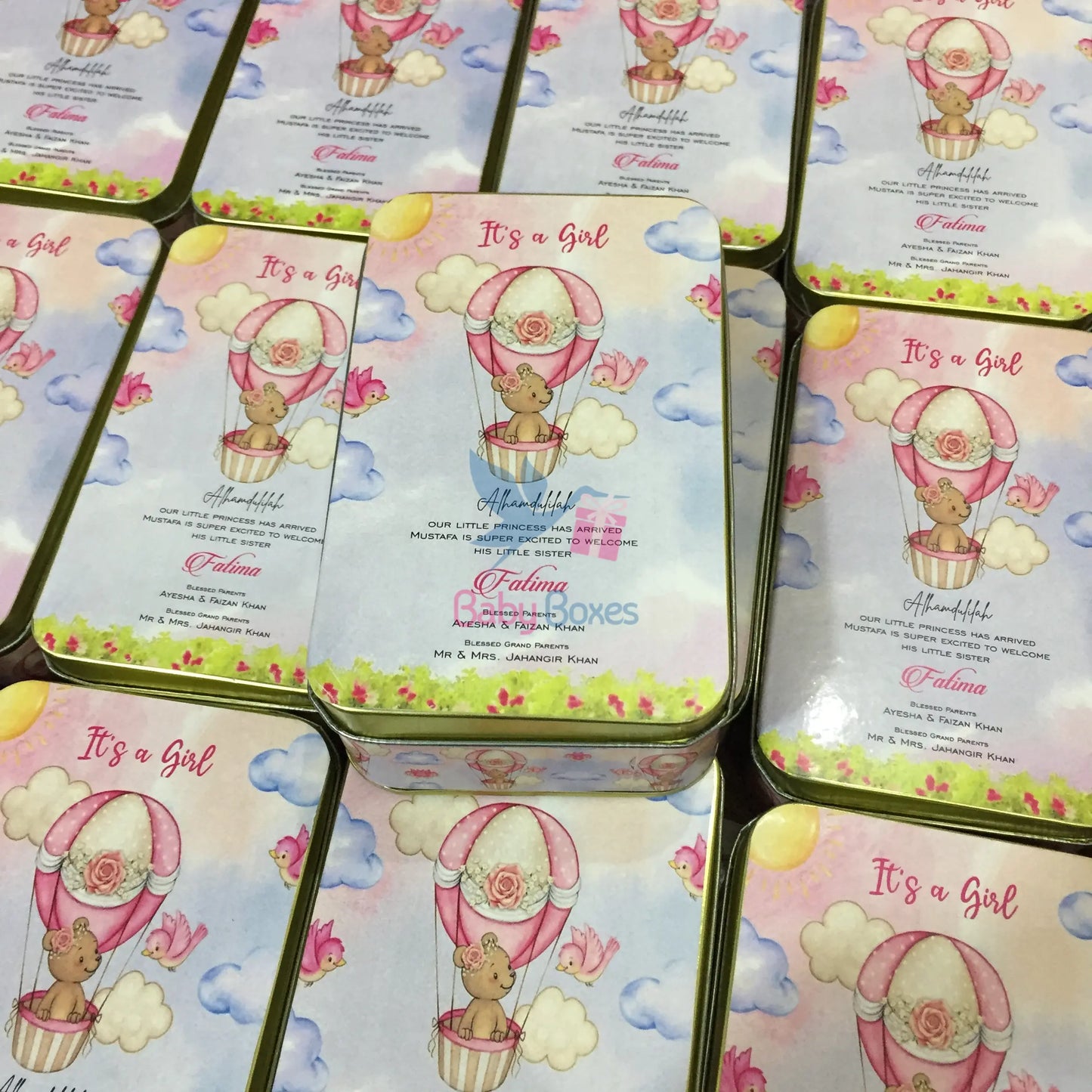 Half Kg Baby Announcement Favor Boxes
