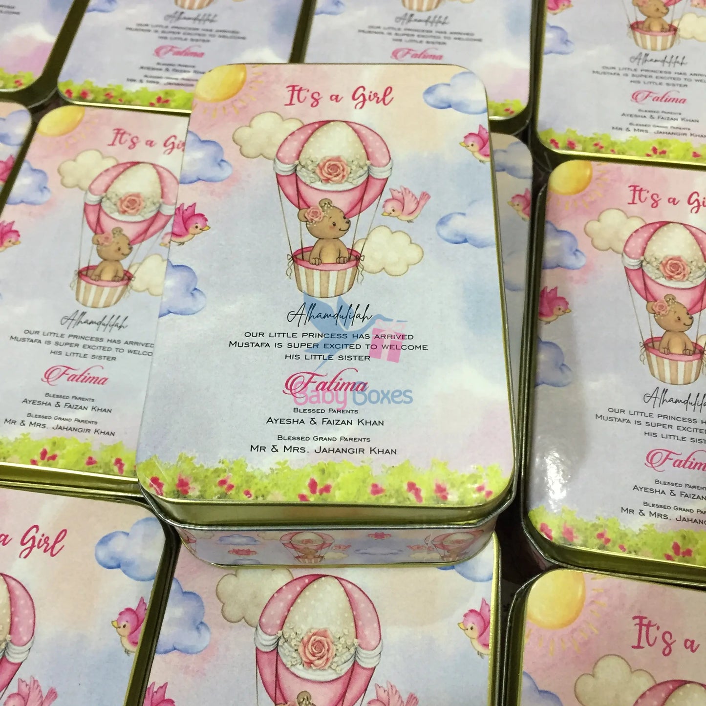 Half Kg Baby Announcement Favor Boxes