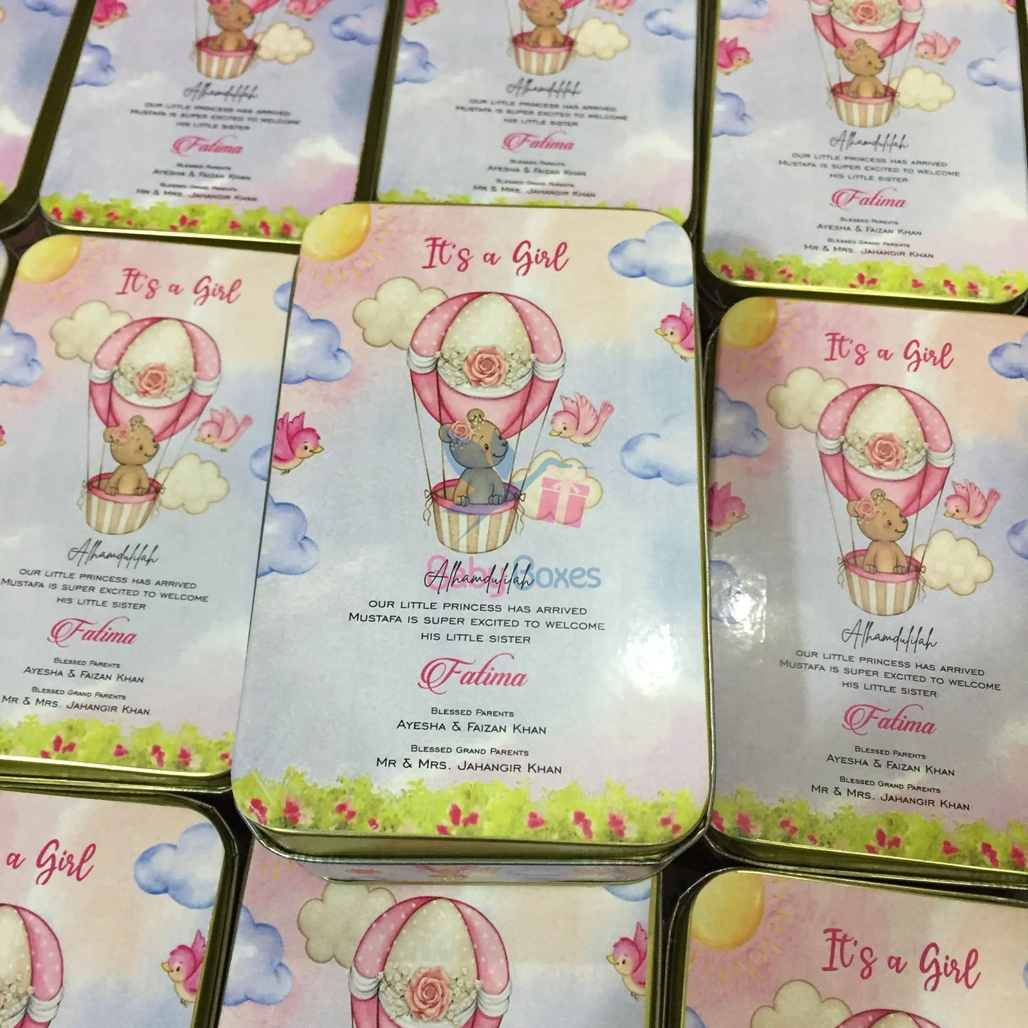 Half Kg Baby Announcement Favor Boxes