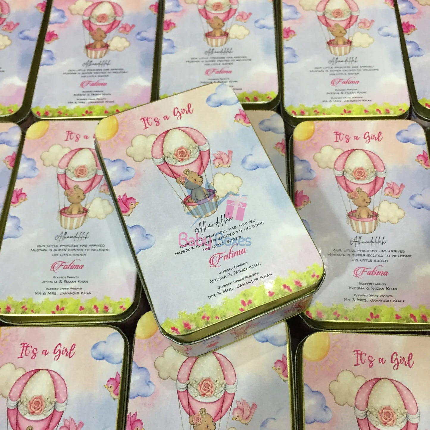 Half Kg Baby Announcement Favor Boxes