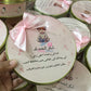 Half Kg Baby Girl Announcement Sweet Boxes With Bow