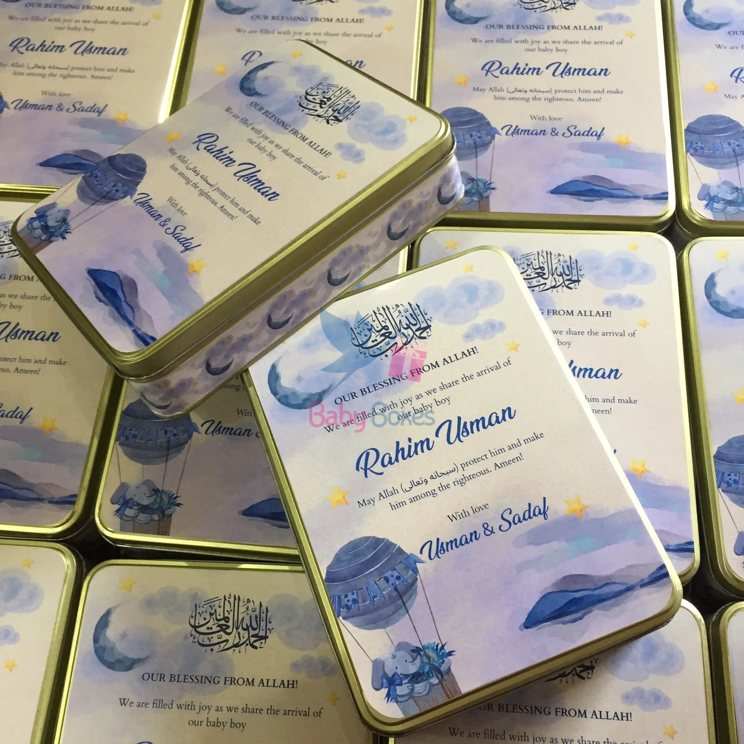 1 Kg Baby Boy Announcement Box