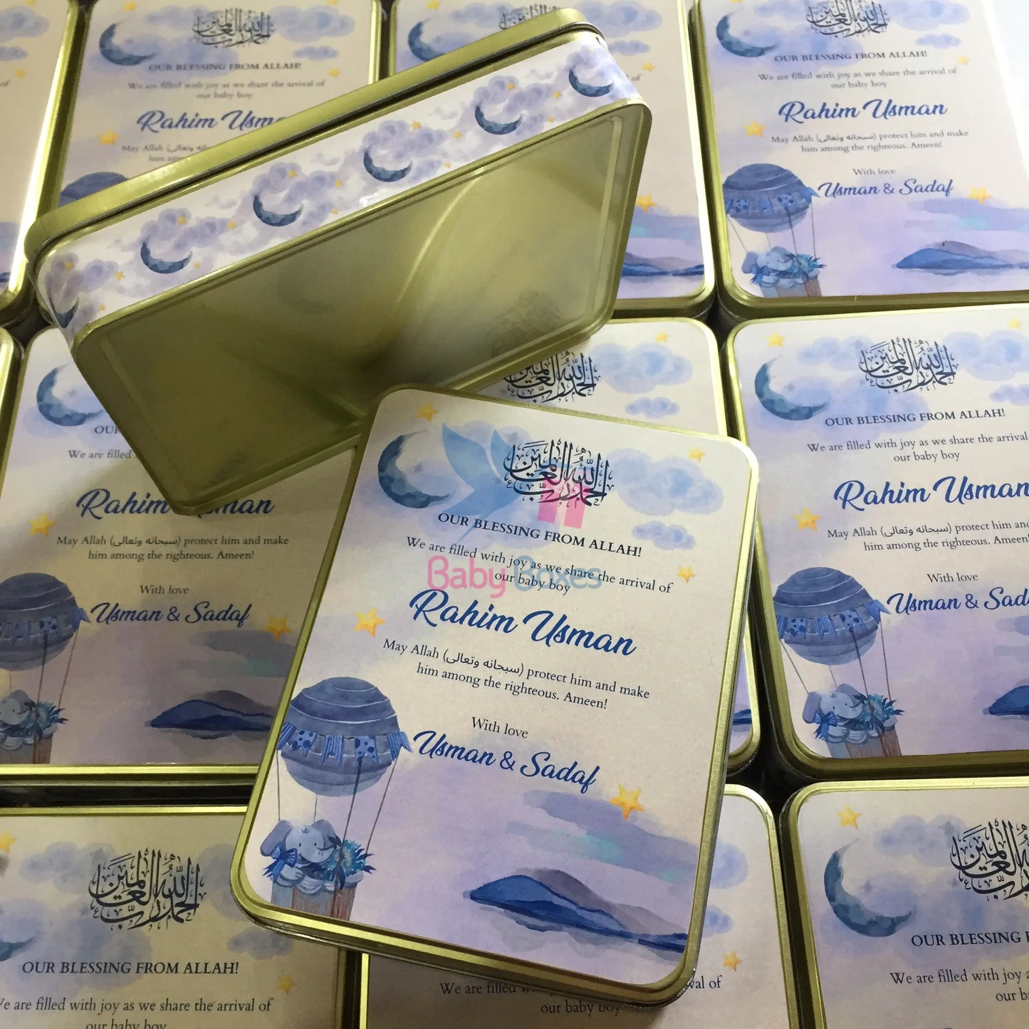 1 Kg Baby Boy Announcement Box