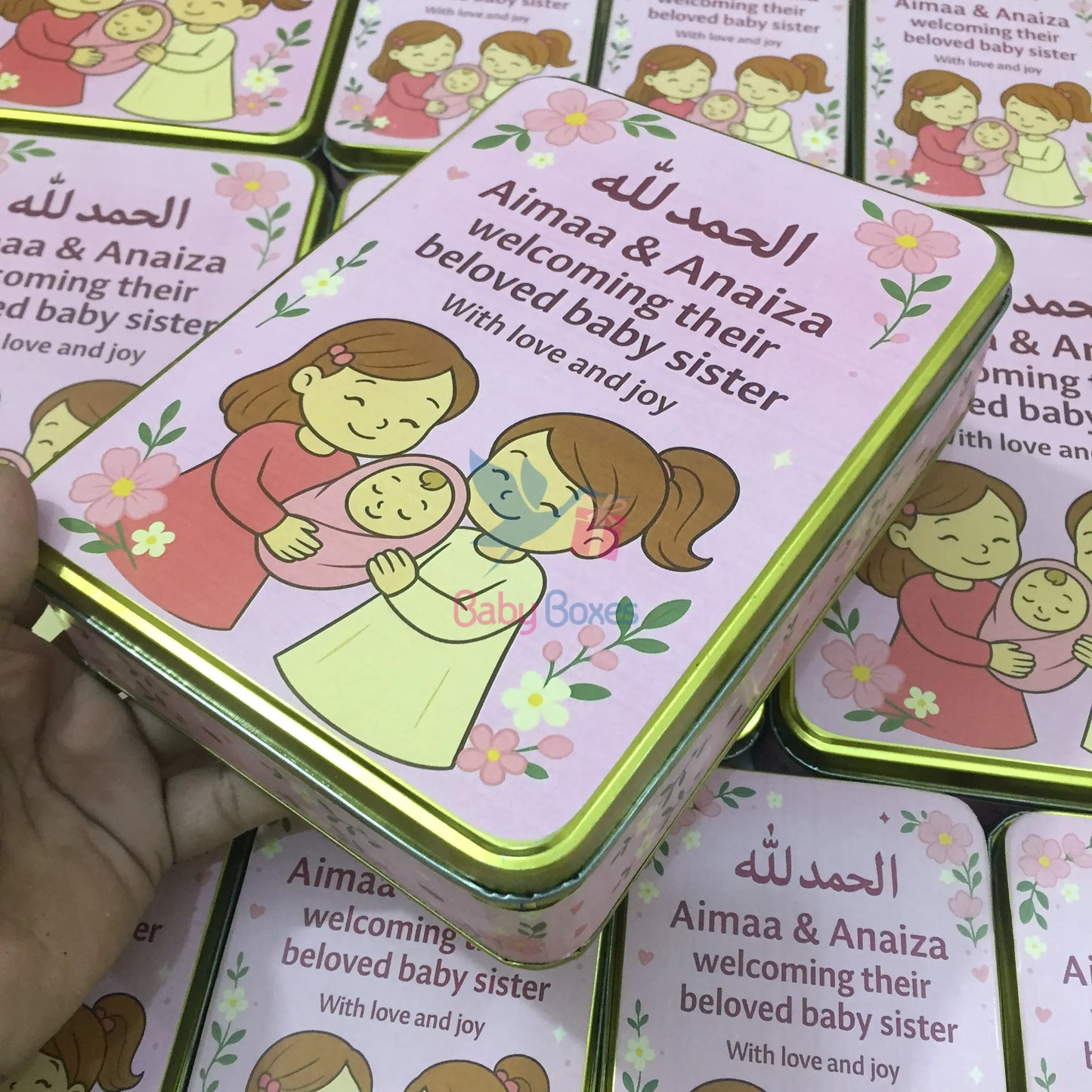 Half Kg Baby Girl Announcement Favor Box