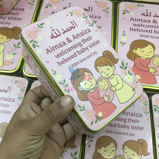 Half Kg Baby Girl Announcement Favor Box