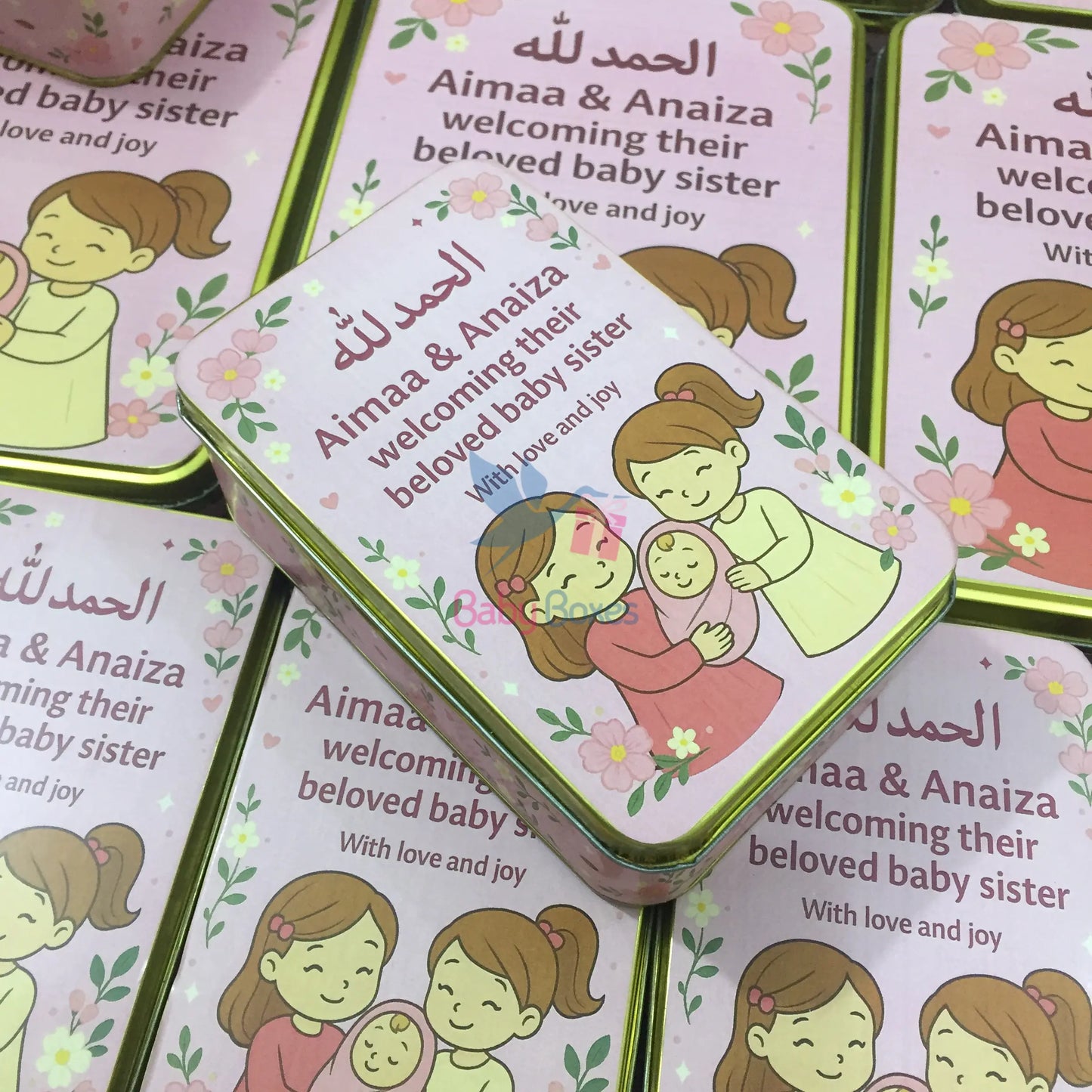 Half Kg Baby Girl Announcement Favor Box
